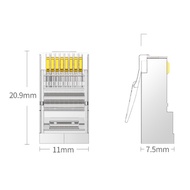 [Local SG Stock]  10 x Ugreen CAT5E/CAT6 RJ45 Connector Ethernet Cable Head Plug CAT5/CAT6 Crimp Net