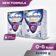Nutrilon Royal+ Cesabio 1 Formula Bayi Bubuk 400g x 2 Susu Usia 0-6 Bulan