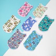 Source Factory New Style Spring Summer Pet Clothes Puppy Vest Cartoon Printed Puppy Vest Dog Clothin