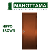 MAHOTTAMA - Pintu Kamar Mandi / Tidur Rumah Aluminium 80 x 200cm Rumah 1 Set Kusen Kunci Handle Engs