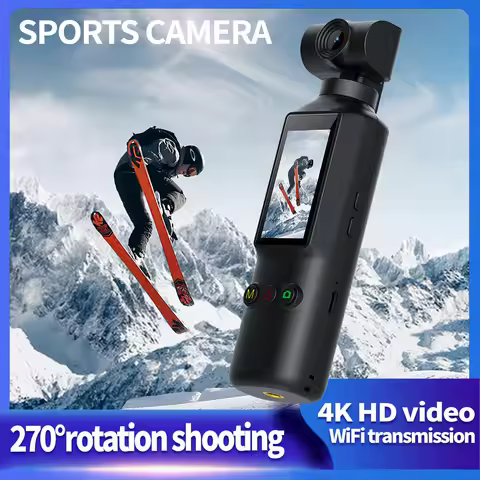 Pocket sports camera 4K HD mini handheld camera outdoor camcorder with WIFI and rotatable design