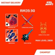 [Promo till 31st March] Ghoul V4 Full Gear + Sanguine Art + Godhuman + Cdk + Skull Guitar Blox Fruit