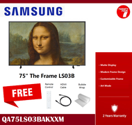 [ Delivered by Seller ] SAMSUNG 75" inch LS03B The Frame 4K Smart TV (2022) QA75LS03BAKXXM QA75LS03BAK