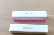RESISTOR 20W 22 ohm putih bagus