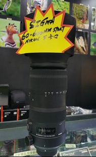Sigma 60-600mm f4.5-6.3 60-600 DG SPORT NIKON MOUNT 極新凈