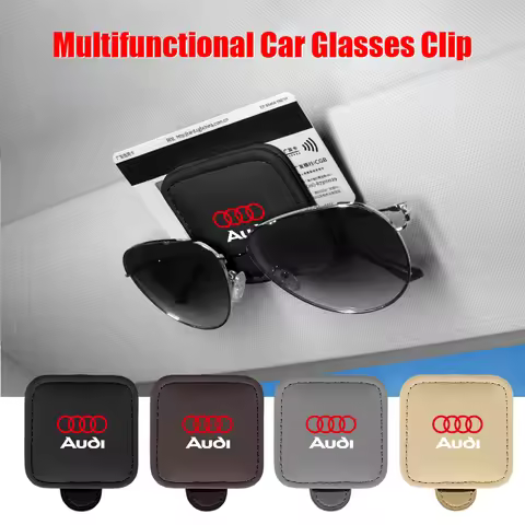 1pc Car Sunglasses Holder-Clip Universal Magnetic Glasses Eyeglass Hanger Clip For Audi A3 A4 B8 8P 