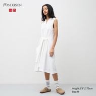 《日本Uniqulo購入》泡泡紗付腰帶洋裝 Uniqulo JW.Anderson 聯名 #25春天市集