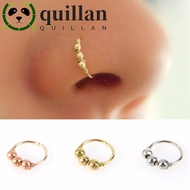 QUILLAN Nose Ring Jewelry Fashion Nostril Hoop Tragus Septum Helix Hoop Stud Round Beads