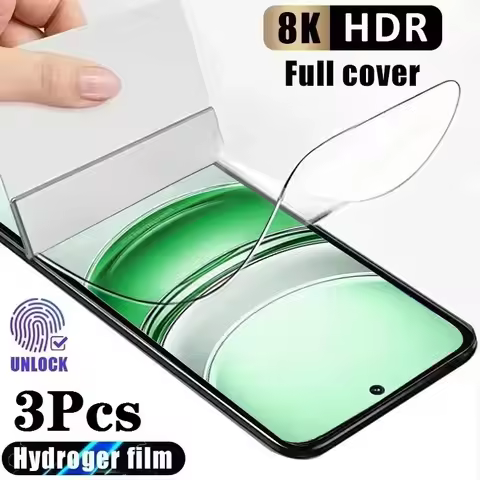 3Pcs HD Hydrogel Film For OPPO A78 A77s A77 A76 A74 A73 A72 5G Screen Protector