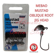MEBAO MUSTAD OBLIQUE ROOT JIG HEAD FISHING HOOK MATA KAIL UMPAN PANCING