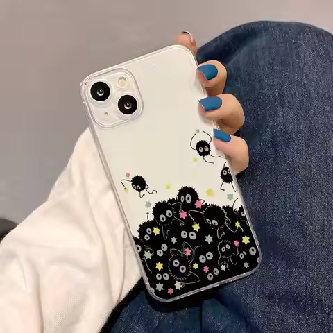 Epc Studio Ghibli Phone Case IPhone 17 16 15 14 13 12 11 Pro Max 13 12 Shockproof Soft Clear Cases C