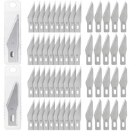 ABMRO 60 PCS Craft Knife Blades, Refill Hobby Knife Blades, Replacement Blades for Craft Knives,Cutt