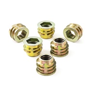 Zinc Alloy with Inner Outer Thread Nut Furniture Embedded Nut Furniture Solid Wood Nut M4M5M6M8M10 4