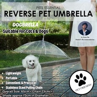 [🇸🇬INSTOCKS] 8 Ribs Pet Doggos Umbrella with Chain | Handheld Reverse Petbrella for Furkids | Suitab