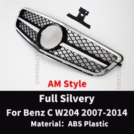 เหมาะกับการตะแกรงฝากระโปรงรถกันชนหน้ากระจังสำหรับ Mercedes Benz C W204 C43 2007-2014 C180 C200 C250 