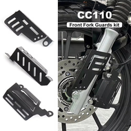 Motorcycle Front Wheel Disc Brake Caliper Cover Guard for 110 CC110 Fork Protection 2023 2024