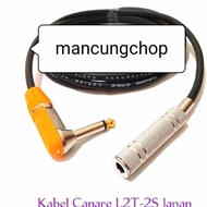 kabel gitar/mic canare l2s-2s jack akai 6.5mm l to akai female / exten - 3 meter