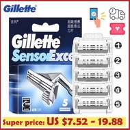 ✅เซ็นเซอร์ Gillette Excel เปลี่ยนใบมีดโกนของผู้ชายหนวดเคราที่โกนขนสองชั้นใบมีดโกนมีดโกน Vector3