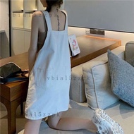 🔥Korean Style Casual Adjustable Strap Dress Denim Strap Dress Hot Sale New Style Korean Version Age-