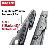 [READY STOCK] Traditional Aluminium Window Louver | Tingkap (NAKO) | 8 Blade Layers Single Double Handle