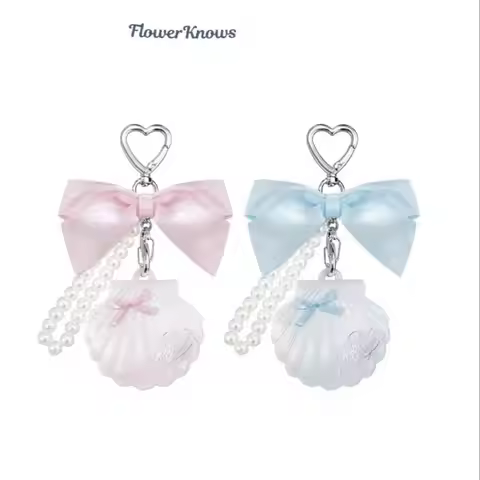 Flower Knows Shells Pearl Jewel Collection Highlighter Balm 3g moonlight Stone Blue Tears Makeup Cos