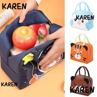 KAREN Insulated Lunch Box Bags, Thermal Bag Lunch Box Accessories Cartoon  Lunch Bag, Convenience  Cloth Portable Tote Food Small Cooler Bag