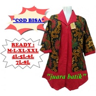 Newday batik Blouse Jumbo Blouse Batik Atasan M Blouse Blouse Atasan S