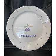 Readystock DISCONTINUE  CORELLE RIMMED DINNER PLATE - PLUM 10.5 inch/26.5cm