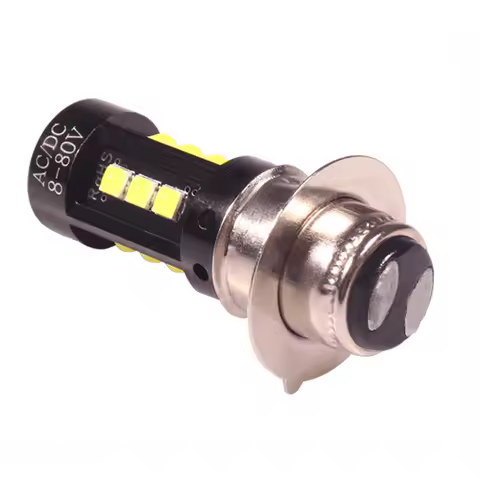 1pcs H6M P15D LED Motorcycle Headlight White PX15D P15D-25-1 Bulb For Scooter Moped Motor LED HeadLa