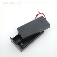 2AA 2XAA 3V Black Battery Storage Case Box Holder Connector ON/OFF Switch With Lead Wire  SGK2
