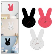 [baoblaze21] Rabbit Wall Clock Kids Wall Clock Wall Hanging Clock Decorative Clocks for Walls for Farmhouse Kitchen Classroom Living Room