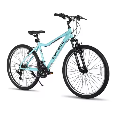 Hiland 26 Inch Women‘s Mountain Bike, 21 Speed Steel Frame Adult Bicycle, Man MTB Bikes with Suspens