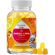 Kids Omega DHA Gummies - Fatty Acids Omega 3 6 9 with Vitamin C for Brain, Immunity & Vision - Nutri