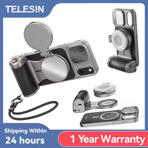 TELESIN Phone Camera Selfie Grip Bluetooth Remote Control Adapter Grip Handle Holder vlog Selfie Acc