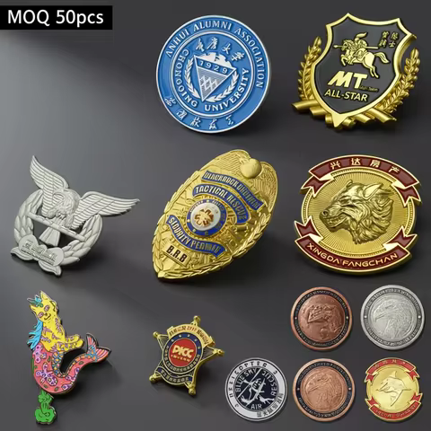 Customize Metal Badge, LOGO Lapel Pin, Custom Make Enamel Brooche Collar Pins, Personalized Badge Pi