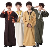 【Hot sale】 S-3XL Baju Raya Boy Jubah Lelaki Fashion Blouse Muslimah Jubah Long Dress Muslimah Baju Kurung Moden Kebaya S