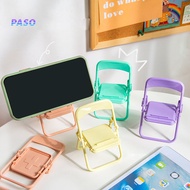 PASO_Mobile Phone Holder Mini Universal Portable Cute Chair Desktop Cell Phone Lazy Bracket for Watching TV