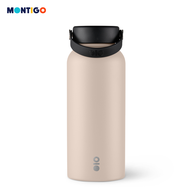 Montigo Pastel Ace Bottle Mega (950ml/32oz) - Durable Stainless Steel Temperature Retention Leakproo