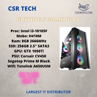[GAMING PC]: HOME, OFFICE & GAMING BASIC PC GTX1050Ti Intel I3-10100F PC {READY STOCK}