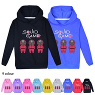 Baju Sejuk Budak Perempuan Lelaki Murah | Squid Game Korean Show Sweater Hoodies Sweatshirt Girl Boy Kids Clothes