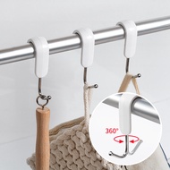 Japanese Style Stainless Steel S-Shaped Hook Kitchen Bathroom Crossbar Anti-Slip Buckle Row Hook Rot