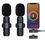 K K9 Lavalier Microphone One for Two k8 Outdoor Hand Live Microphone Recording Radio Live Microphone