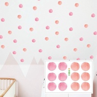 20x30cm Cute Pink Polka Dot PVC Wall Sticker for Kids Room Kindergarten Decoration Home Decor