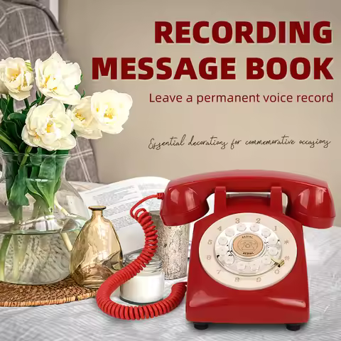 Antique Telephone Wedding Telephone Message Recording Vintage Audio Message Book Vintage Guest Messa