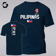 Team Pinas Gilas Pilipinas 3D Print Quick-Dry Casual Basketball FIBA World Cup T-Shirt Top