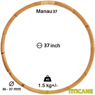 TITICANE Fitness Exercise Hula Hoop [ Manau 37 inch ] [ Rattan / Rotan ]