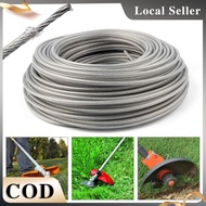 38 Meter Grass Cutter Steel Trimmer Line Diameter 3mm Lawn Mower Wire Brushcutter Trimmer Rope