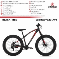 Promo sepeda gunung 26" EXOTIC ET-2658 4.0 ALLOY 21 SPEED FL BAN BESAR