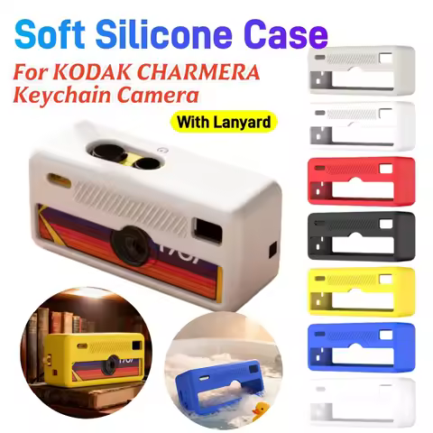Soft Silicone Case For KODAK CHARMERA Keychain Digital Camera Protective Cover With Lanyard In Multi