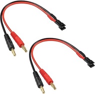 QIANRENON SM to 4MM Banana Plug Adapter Cable 14AWG SM Male to 4.0mm Banana Head Lithium Battery B6 